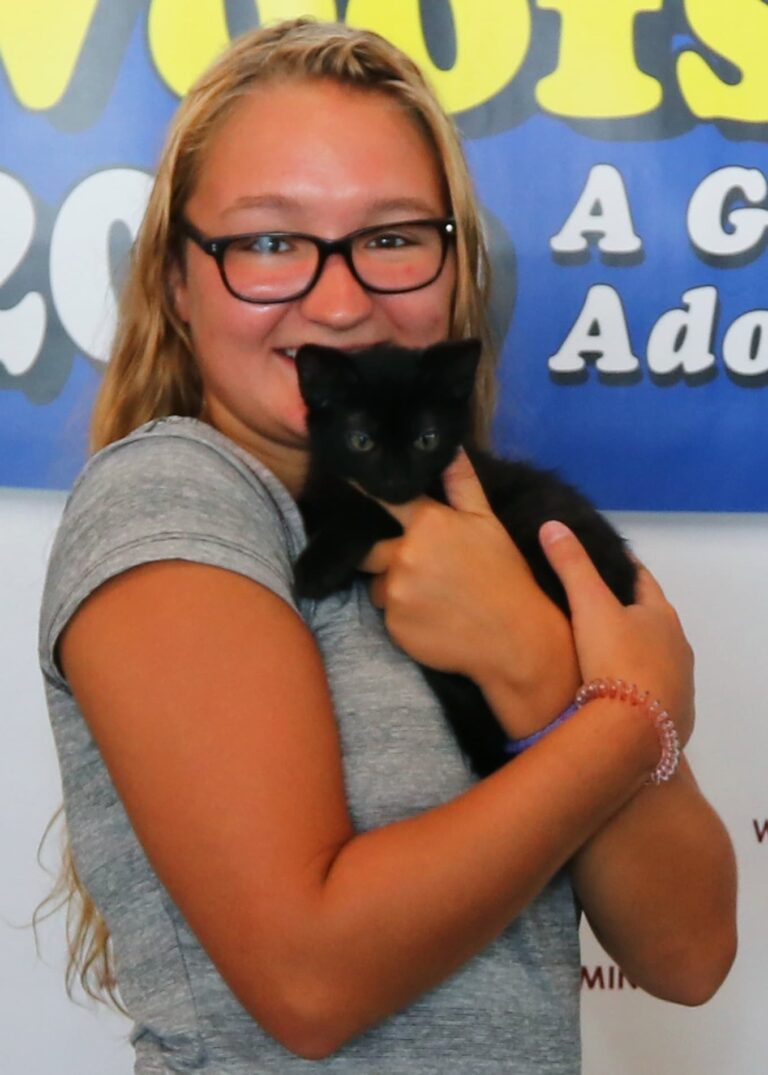 happy new cat owner